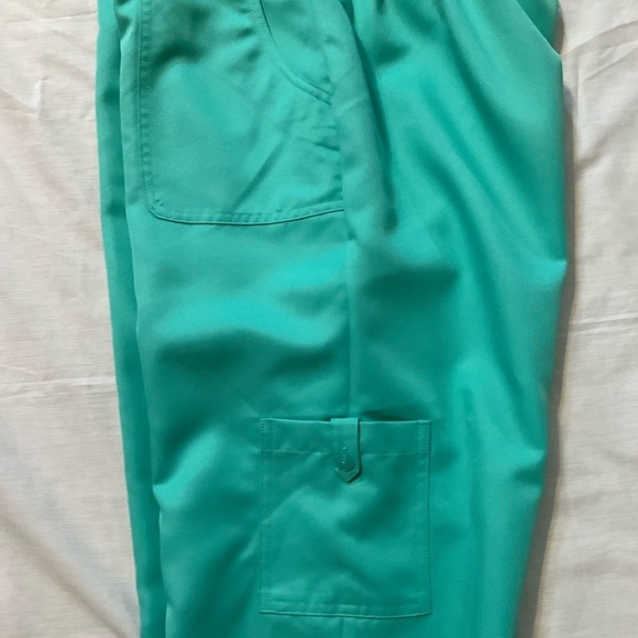Alfred Dunner Capris Pedal Pusher Pants Aqua Size 12 100% Polyester Washable - Picture 9 of 10